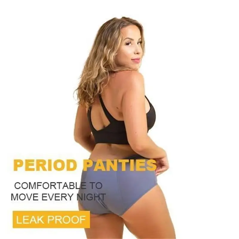 2022 New Upgrade High Waist Leak Proof Panties Underwear Period Cotton Breathable Briefs Plus Size Women's Menstrual Period Pant