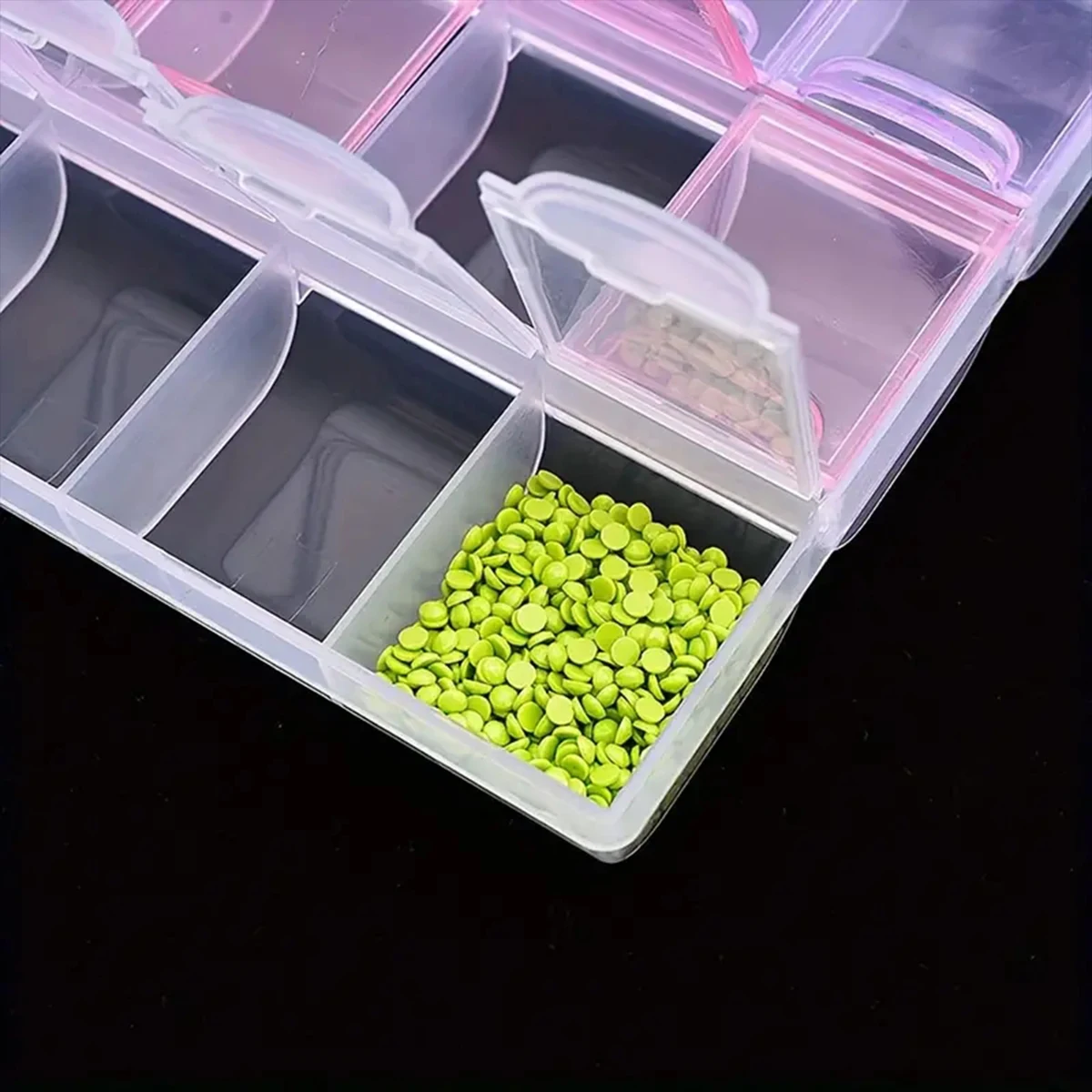 1 set of diamond art painting compartmental storage box set, DIY tool storage container