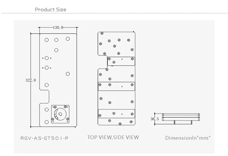 BYKSKI Acryl Bord Wasser Kanal Kit Lösung für ASUS TUF GAMING GT501 Computer Fall für CPU/GPU Block Unterstützung DDC Pumpe RGB