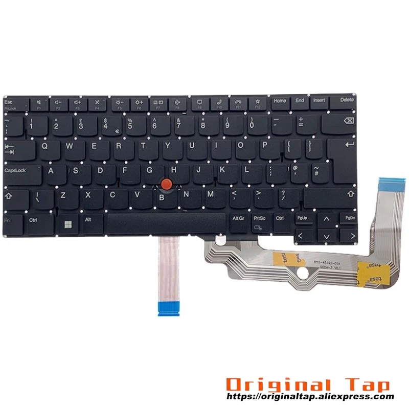 UK English Keyboard for Lenovo Thinkpad T14s Gen 3 4 E14 R14 Gen 5 T14p Gen 1 Neo 14 5N20W68240 5N20W68276 5N20W68312