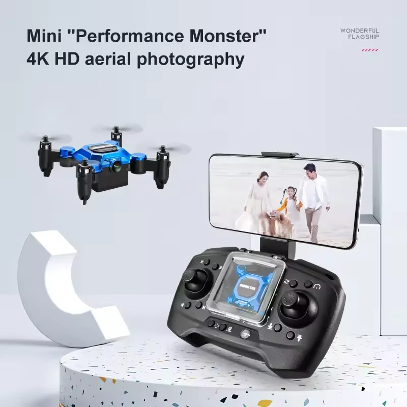 New K04 Mini Folding Drone Remote Controlled Aircraft Aerial Photography Quadcopter Toy Small Shockproof Helicopter 360-Degree