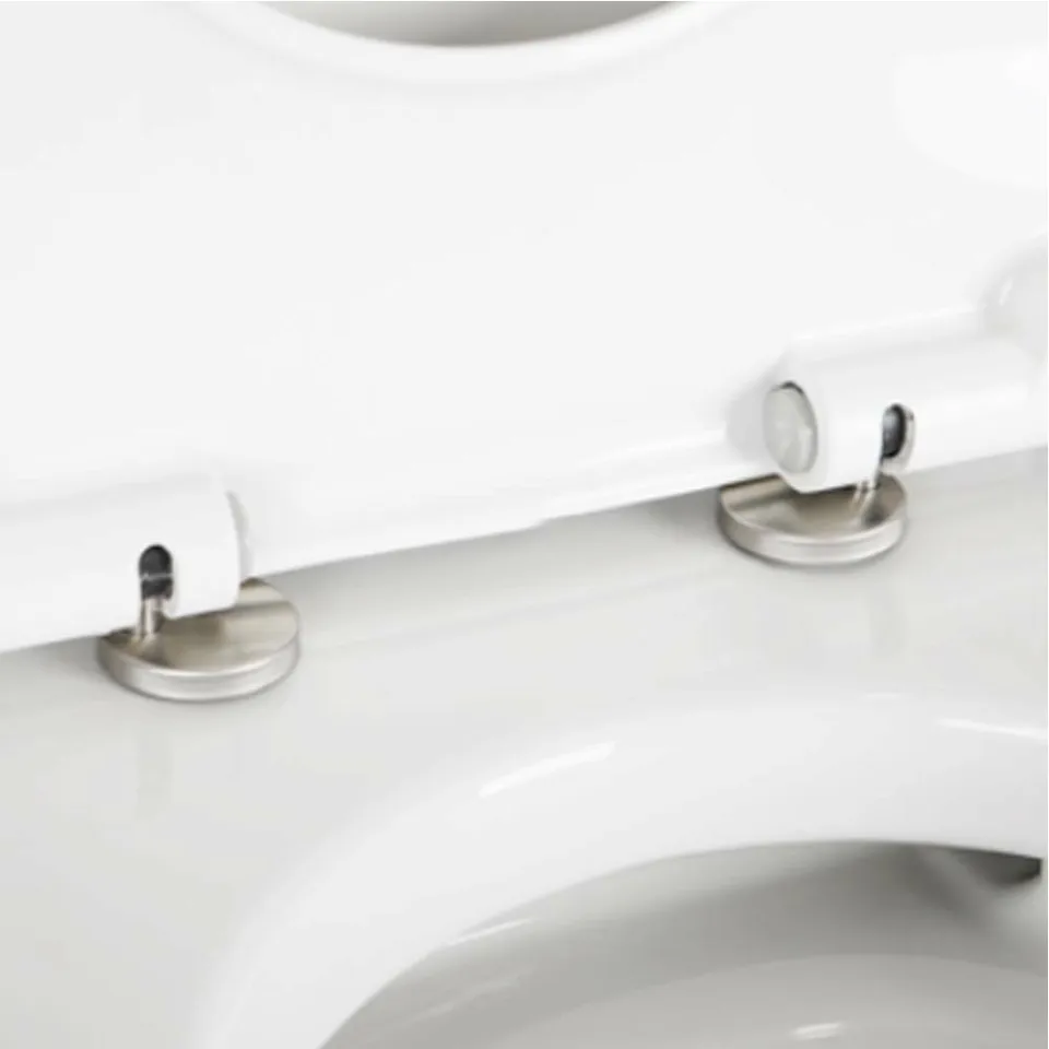 URPIZY Charnières De Rechange Siège De Toilette - Kit Fermeture Douce Fixation Rapide