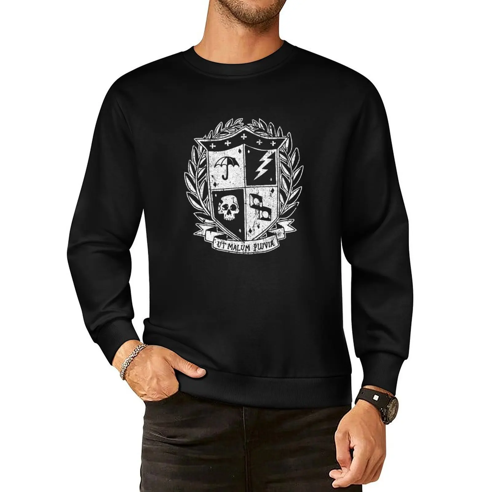 Umbrella Academy Crest Pullover Hoodie fashion men graphic t shirts men male clothes sports sweatshirt man