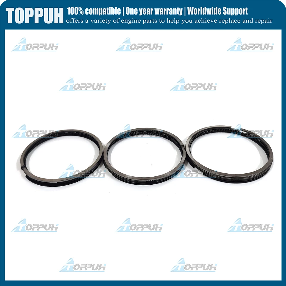 3 Set D722 Piston Rings STD 67MM For Kubota 16853-21050