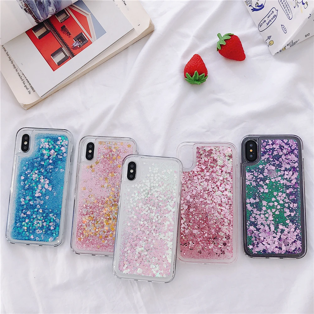 

Liquid Glitter Case Soft Silicone Water Cover for Honor X10 X20 X30i X40 GT X40i X50 X50i X6 X7 X8 X9 X9a 70 Magic 4 5 V40 Lite