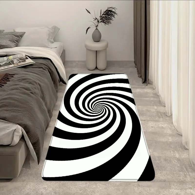 Doormat 3d Vortex Illusion Home Living Room Rugs Kitchen Carpet Bathroom Mat Lounge Rug Bath Entrance Door the Bedroom For