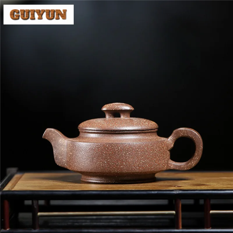 

230ml Exquisite Yixing Purple Clay Teapots Handmade Pot Raw Ore Colorful Section Mud Kettle Chinese Zisha Teaset Tableware Craft