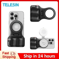 TELESIN-empuñadura magnética para cámara de teléfono, soporte para teléfono, ayuda de disparo, mango de Control remoto para Iphone, HUAWEI, SAMSUNG