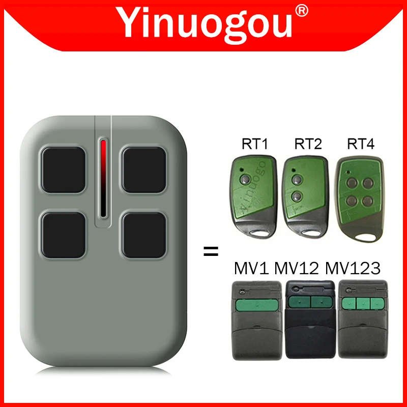 Clone For MASTERCODE MV1 MV12 MV123 FORSA RT1 RT2 RT4 Garage Door Remote Control Duplicator Hand Transmitter 433MHz