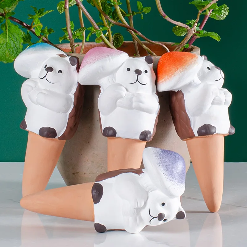 Terracotta Watering Spikes,Badger Plant Watering Globes Vacation Self-Watering Planters Devices for Indoor and Outdoor Plants