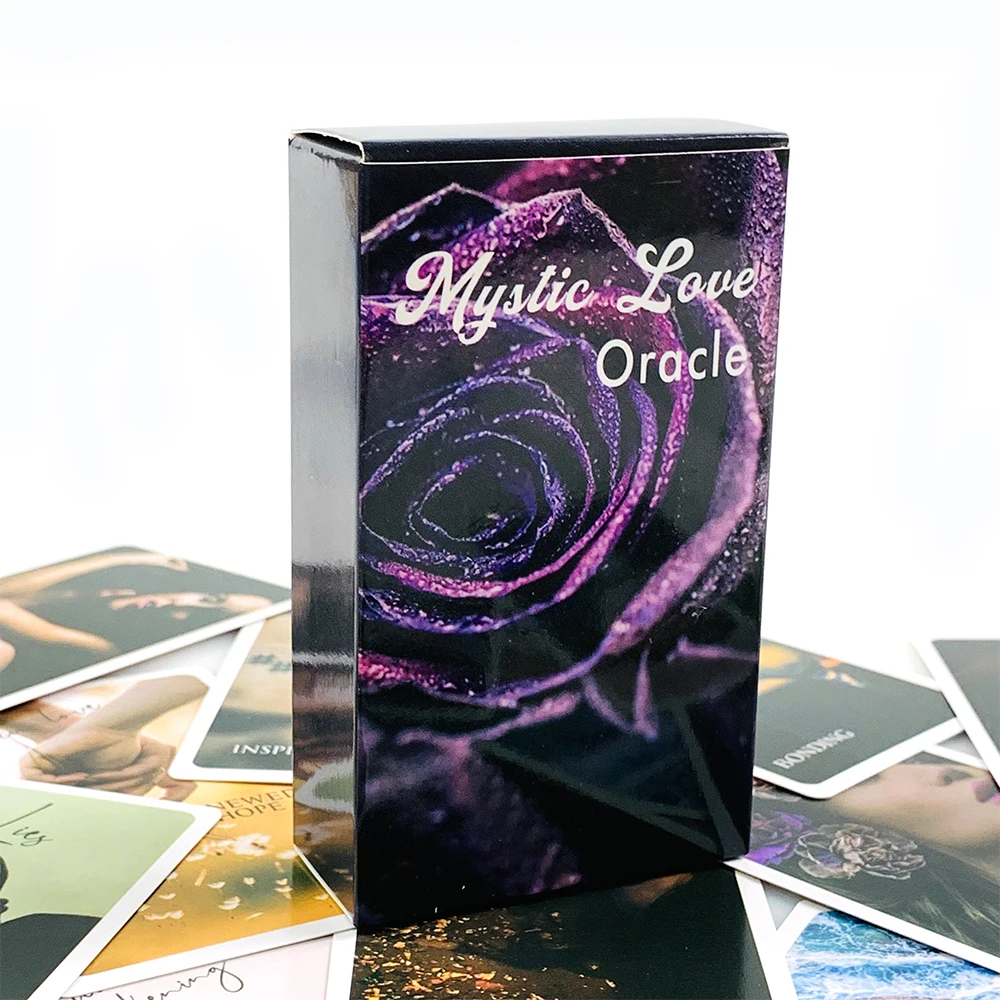 Mystic Love Oracle Deck Love & Relationship Divination Oracle Cards Anniversary Gift for Women for Soul‑mate Reading