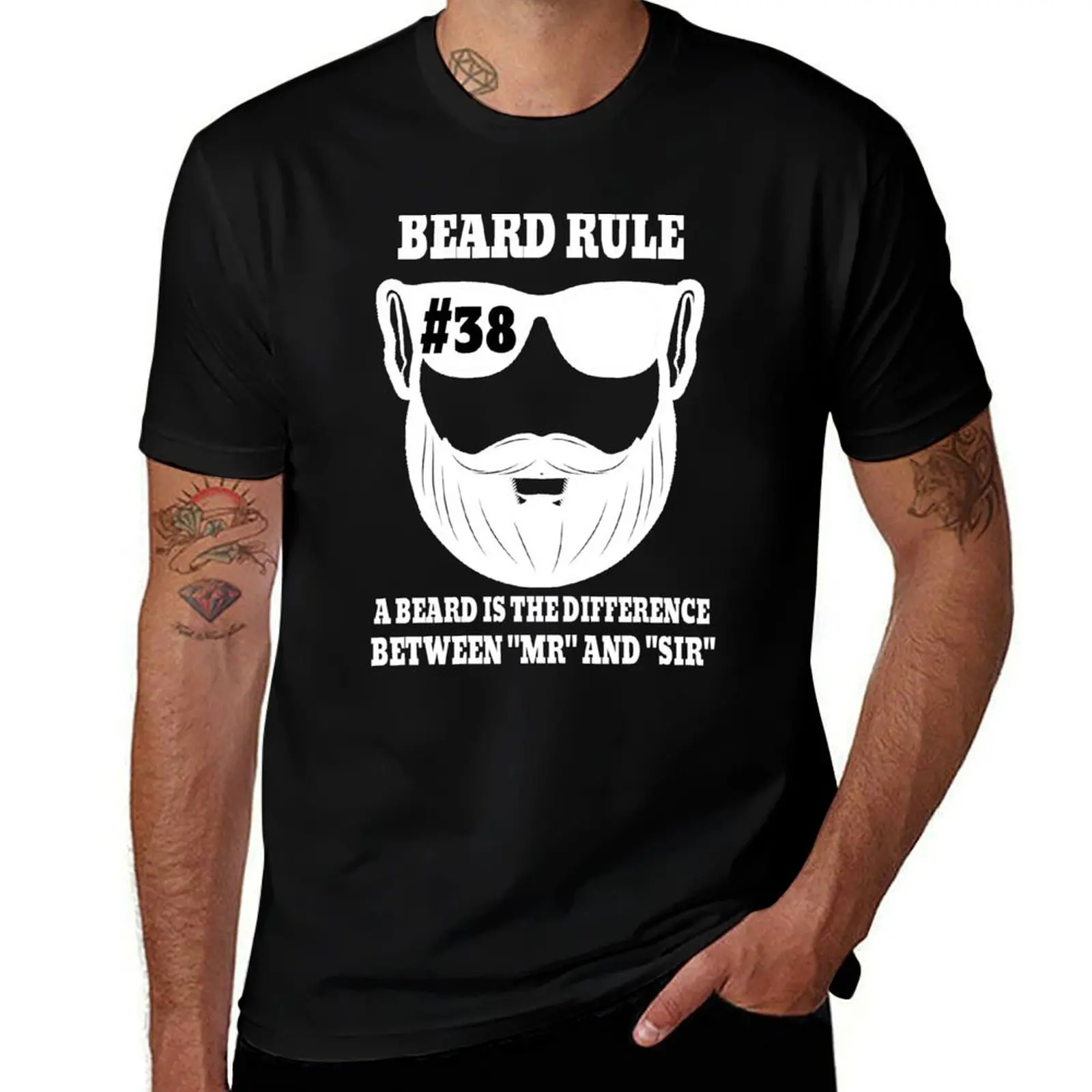 

Beard Rule #38 A Beard Is The Diffrence T-Shirt cheap stuff plain customs mens plain t shirts