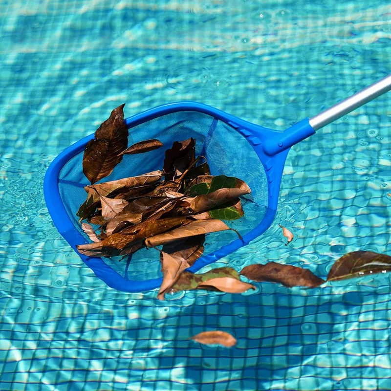 1 Stuk Zwembad Skimmer Zwembad Net Met 3 Sectie Paal, Zwembad Skimmer Net Met Fijne Mesh Net Telescopische Paal