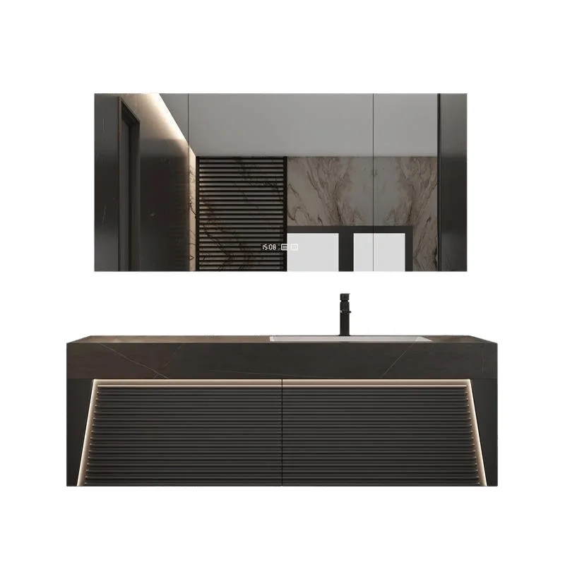 

Bathroom Cabinet Combination Rock Slate Seamless Ceramic Integrated Basin Toilet Washbasin Washbasin Washbasin