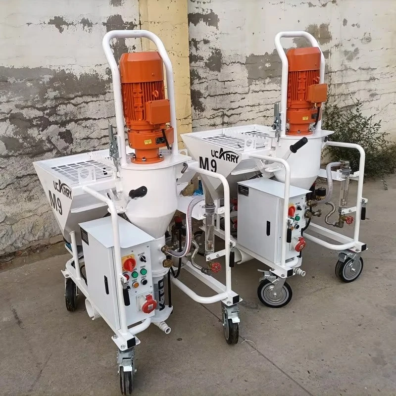 Concrete Mortar Sprayer High Efficiency Mortars Cement Spraying Machine Electric Power Plastering Machine