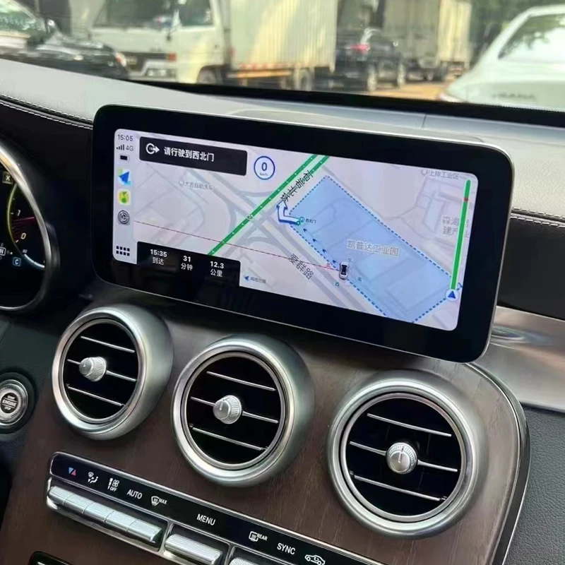 10.25-inch Android Radio Car Dvd Player Multimedia Touch Screen Gps Navigation for Mercedes Benz C-class GLC W205 2015-2020