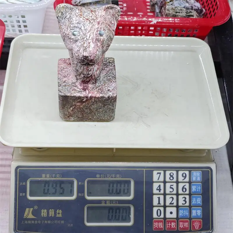 Natural Leopard Stone Cheetah Head Carving Reiki Faith Handicraft Ornaments Healing Home Decoration Gift 1PCS