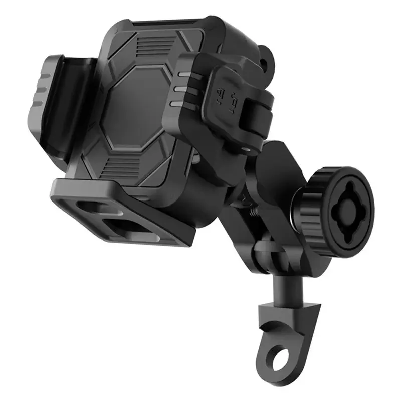A64P-Motorcycle Phone Holder Anti-Shake Motorcycle Phone Mount Adjustable Quick-Release Phone Navigation Mount Holder
