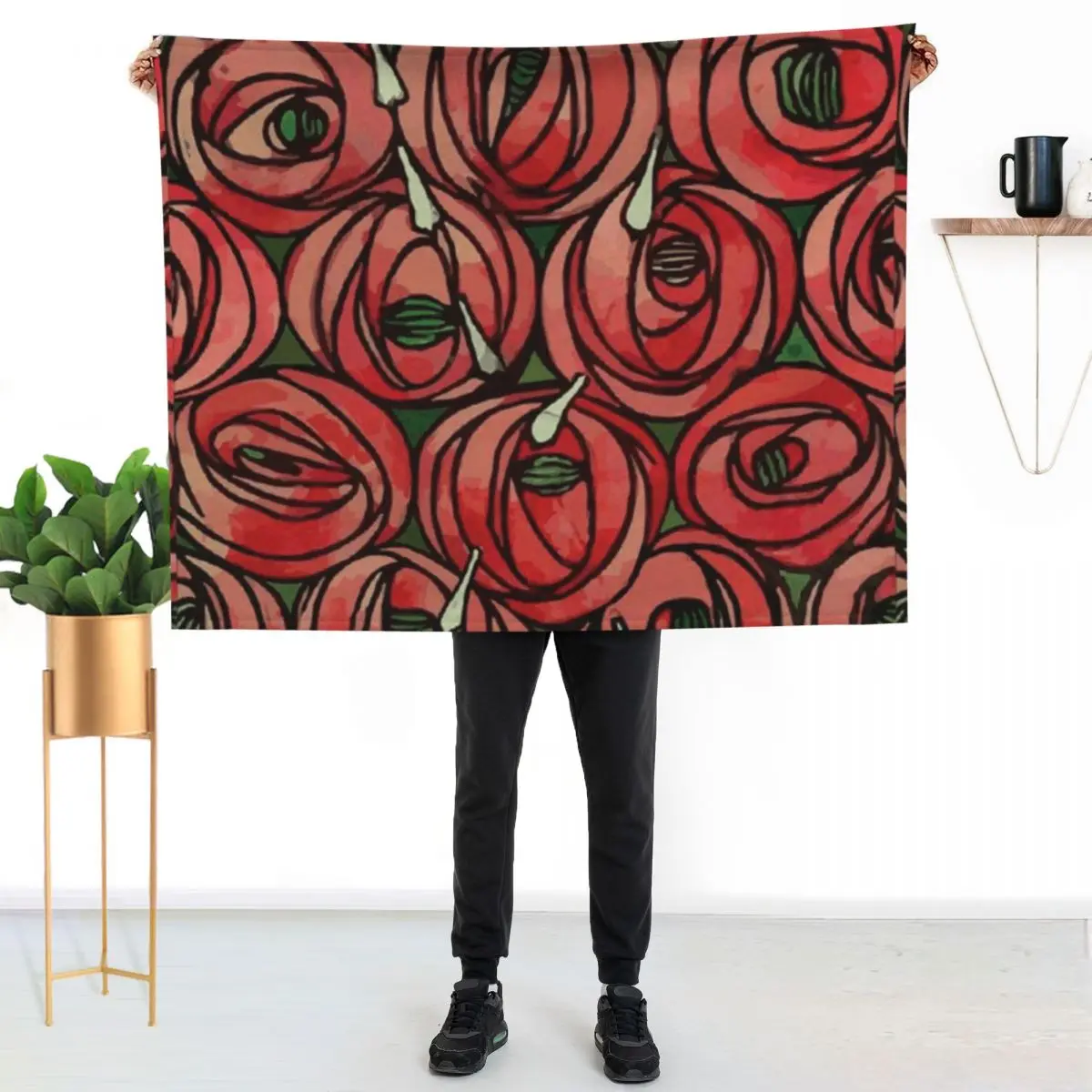 Charles Rennie Mackintosh design Throw Blanket Thermals For Travel christmas gifts Retros warm for winter Soft Quilt Blankets