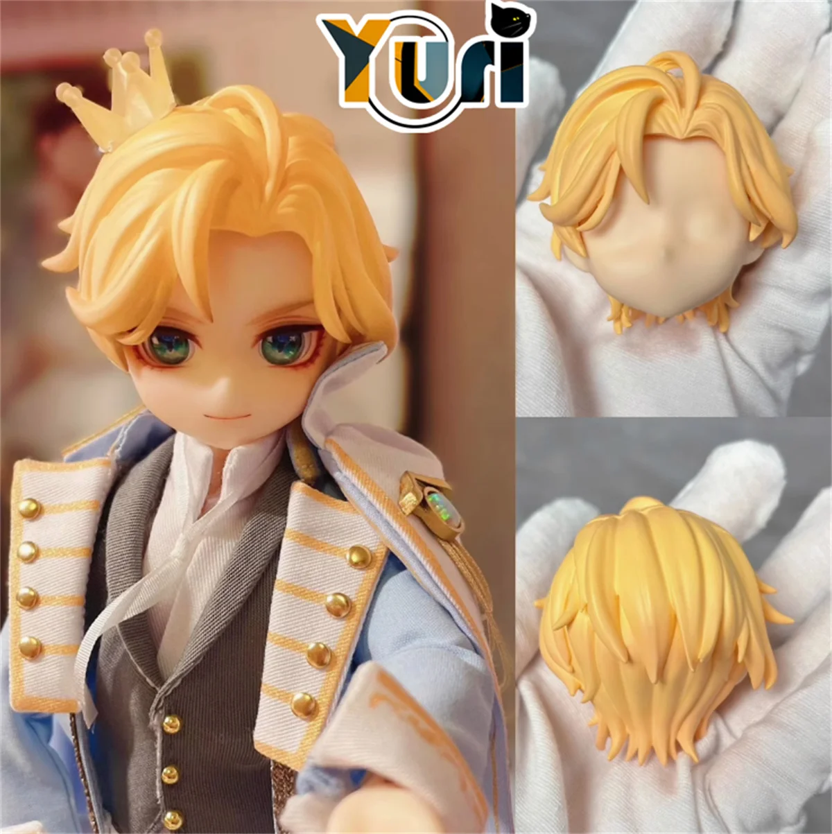 

Yuri For All Time Rorschach Handmade OB11 OB22 Hair Wig Game Cosplay Props Gift Anime Original Cute