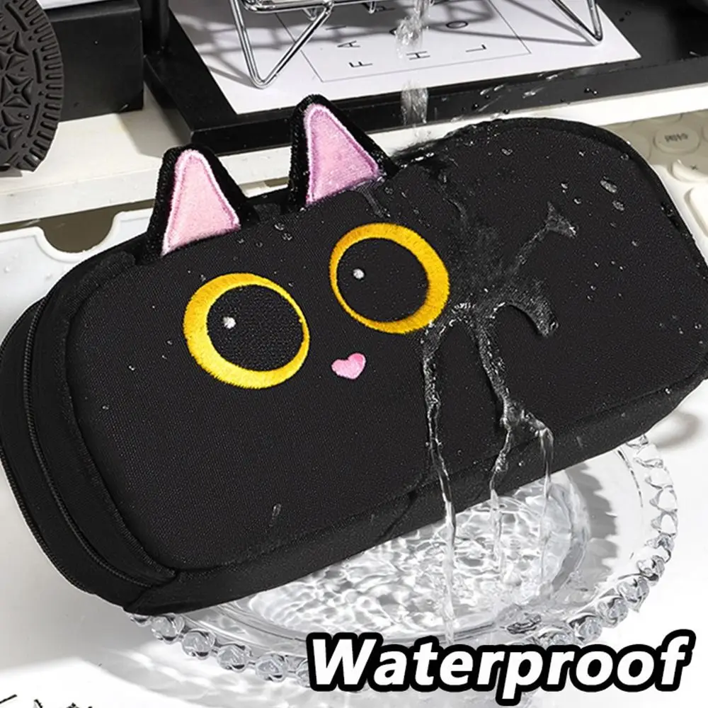 Cartoon Animal Shape Pen Bag Seven Layers Waterproof Stationery Pouch Large Capacity Pencil Case Gift