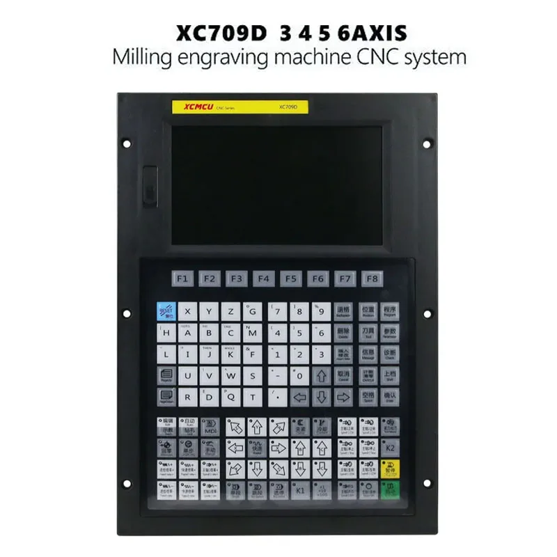 XC709D 3/4/5/6 Axis USB CNC Control System FANUC G-code Support Offline Milling Boring Tapping Drilling Feeding