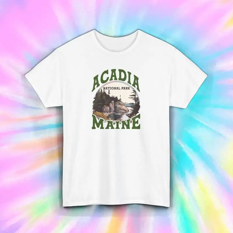

Acadia National Park T Shirt Maine Hiking Camping Outdoors S 5XL