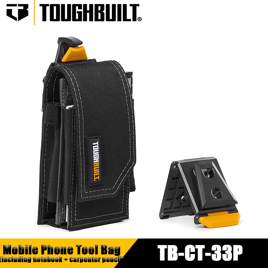 

TOUGHBUILT TB-CT-33P Quick-hanging Mobile Phone Special Tool Bag (including notebook + carpenter pencil) Cell Phone Pouch