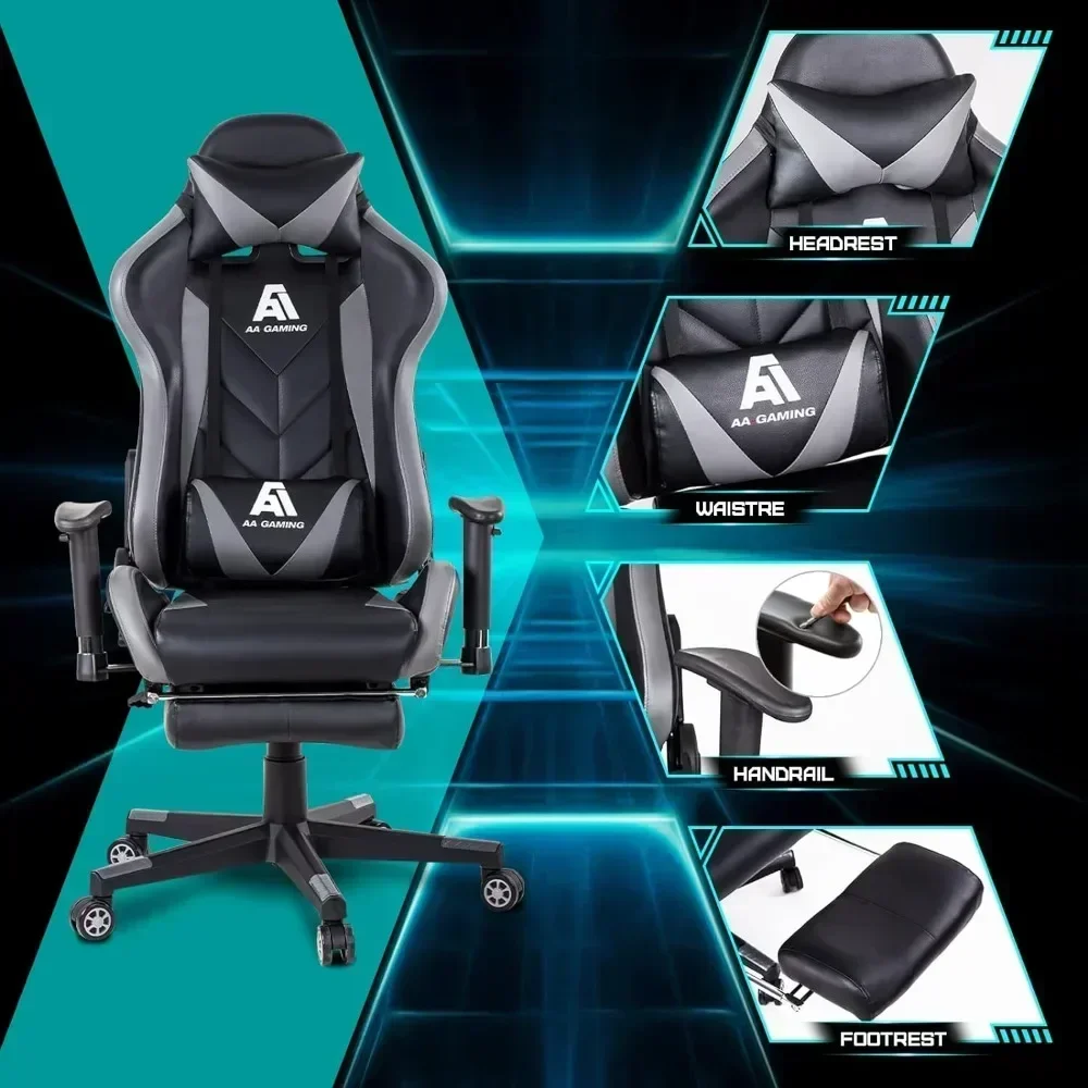 Gaming Chair High Back Ergonomic Computer Racing Chair Adjustable Office Chair With Footrest Gaming chairs