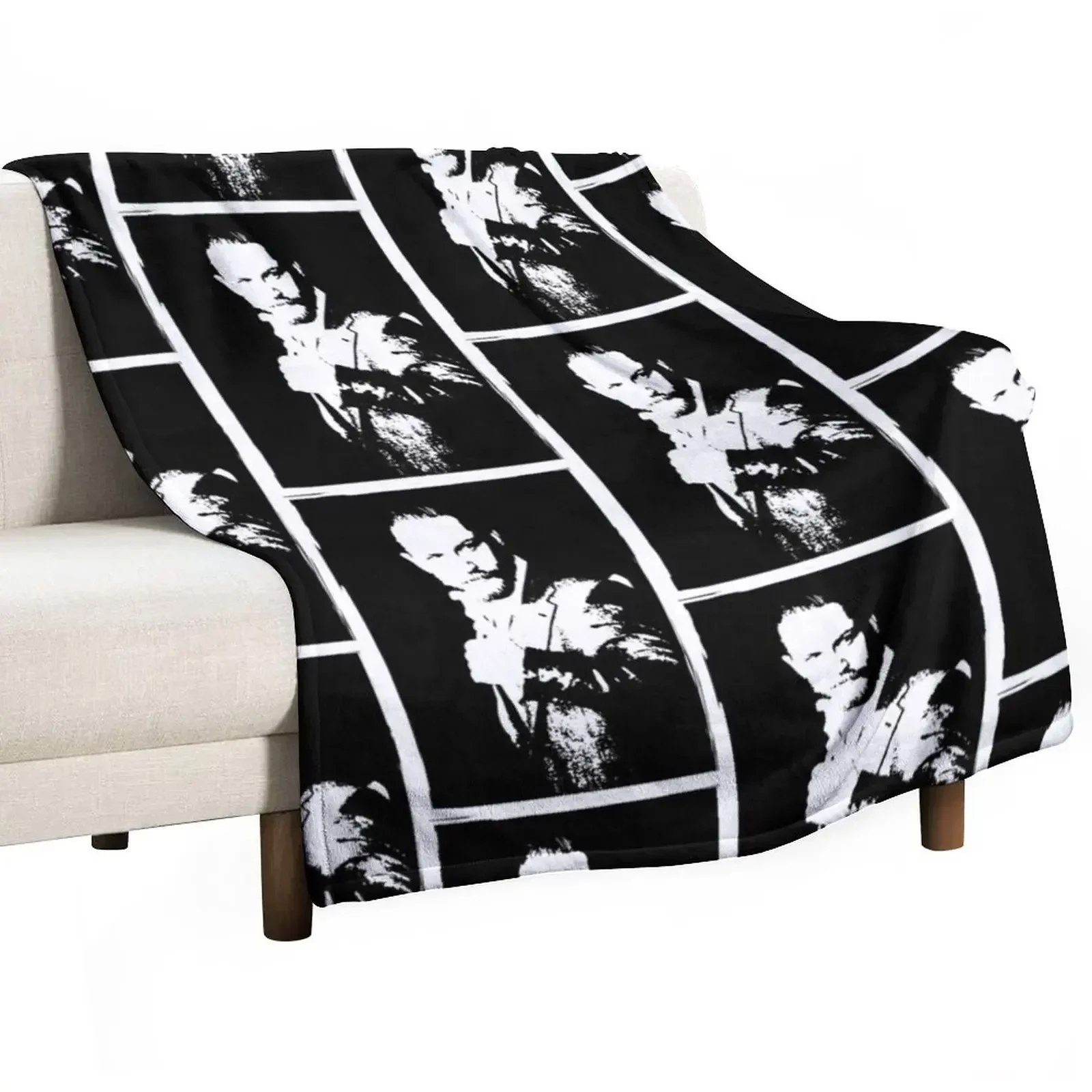 Tom Hardy black and white Throw Blanket Comforter warm winter Nap Blankets