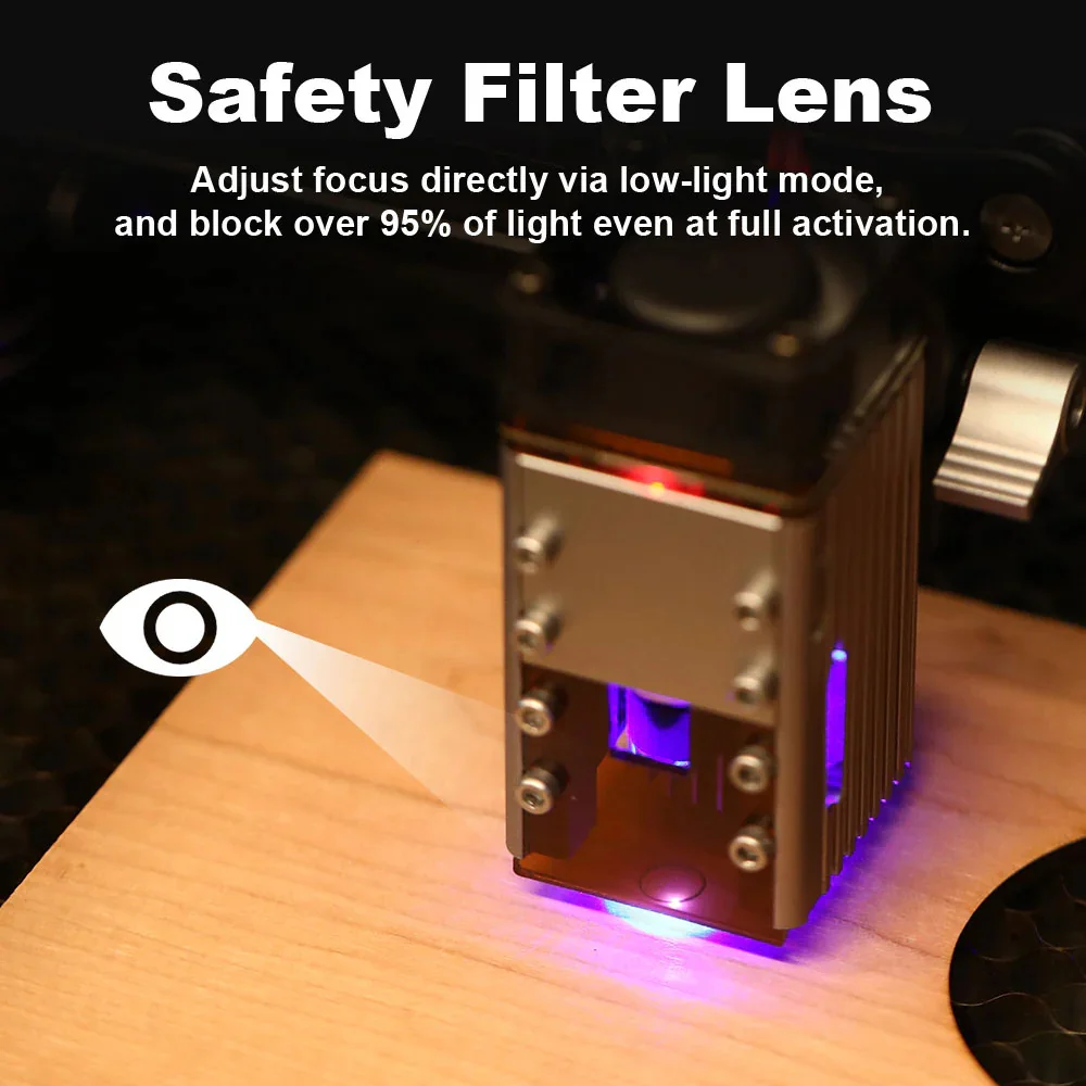 2025 NEW NEJE 0.5-24W Laser Module Kits 450nm Blue Light TTL Module for Laser Engraver Wood Cutting Smarter Tool