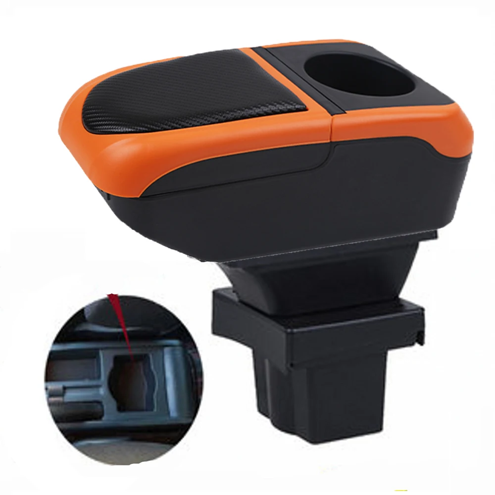 For Car Skoda Yeti Octavia A5 MK2 Armrest Box Arm Elbow Rest Center Console Storage Case with Cup Holder USB Port