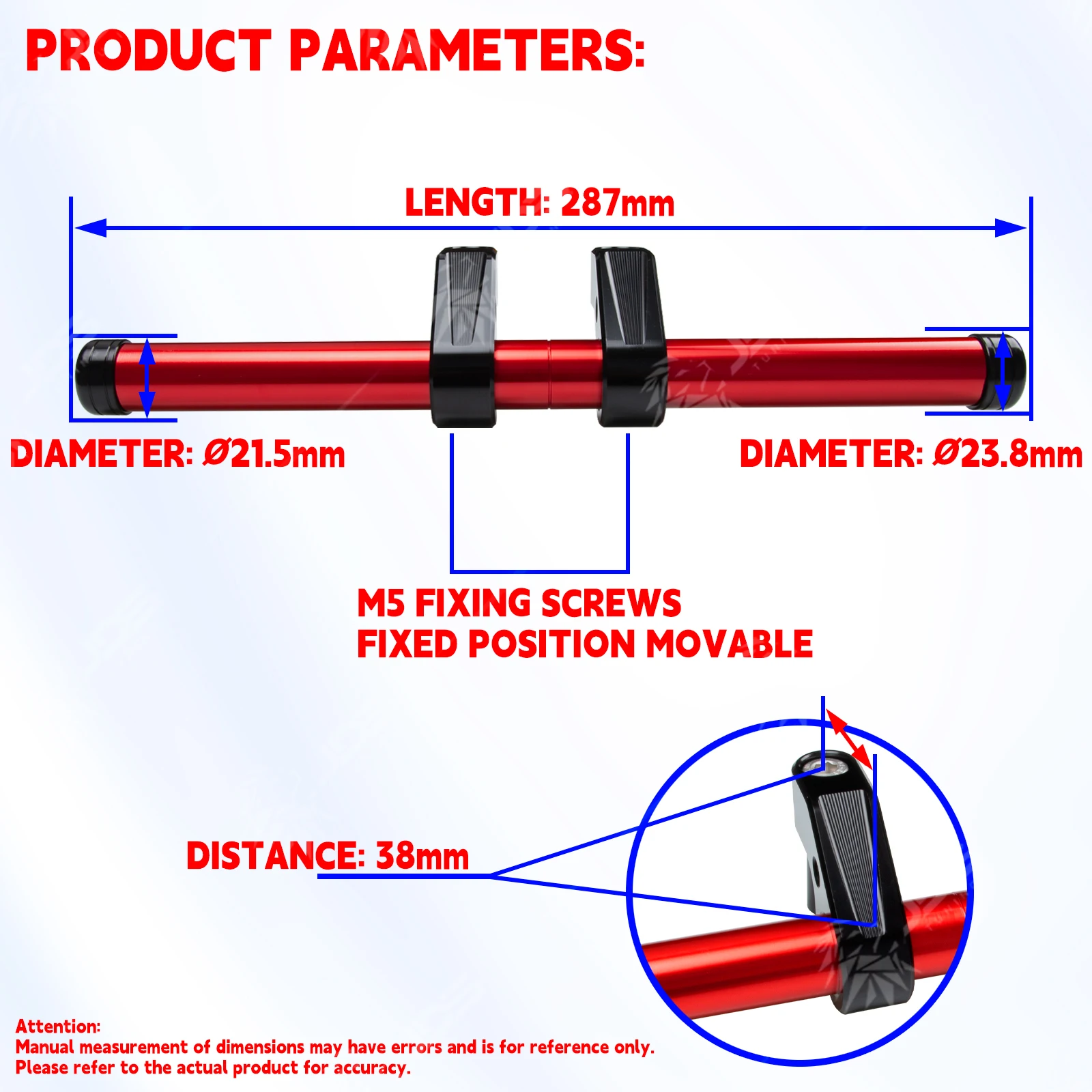 JDSTUNING For KYMCO KRV180/G150 Handlebar Grab Crossbar Child Safety Handrail Holder Bracket Motorcycle Accessories Parts view 2