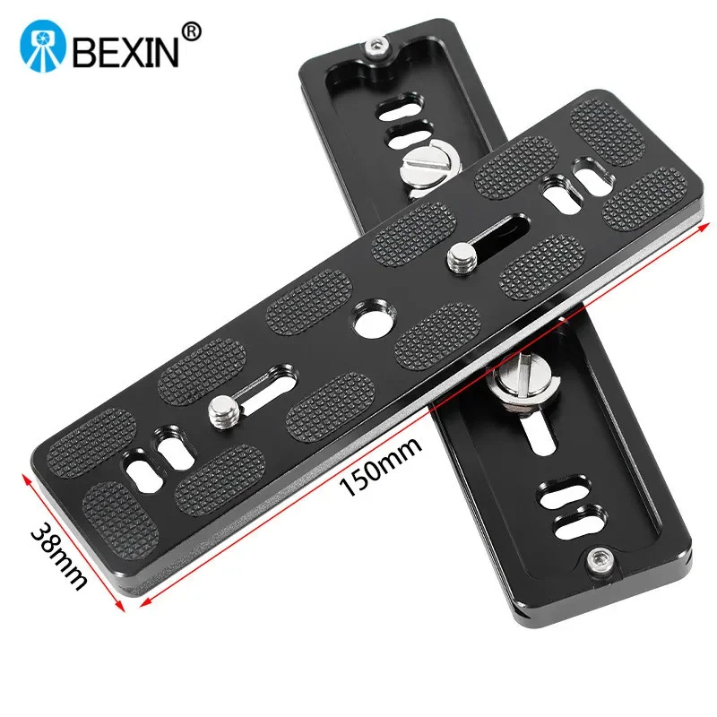 BEXIN Universal Aluminum Alloy Quick Release Plate Tripod Mount Adapter with 1/4 Screw for Benro Arca Swiss Ball Head and Camera