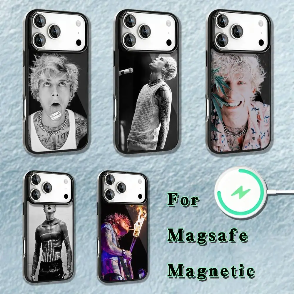 

MGK M-Machine-G-Gun K-Kelly Phone Case iPhone 17,16,15,14,13,12,11,Pro,Max,Plus,Mini,SE4,E Magnetic Magsafe Wireless Charging