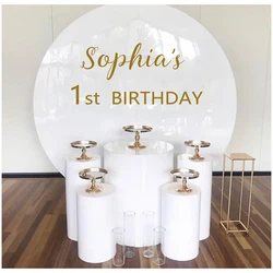 Happy Birthday Sign Vinyl Wall Board Sticker Personalized Name Vinyl Sticker For Acrylic/Perspex Wall/Pillar Baby Shower Decal