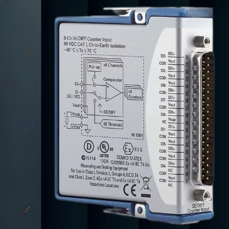 9361 counter input module, 8-channel differential or single-ended input module