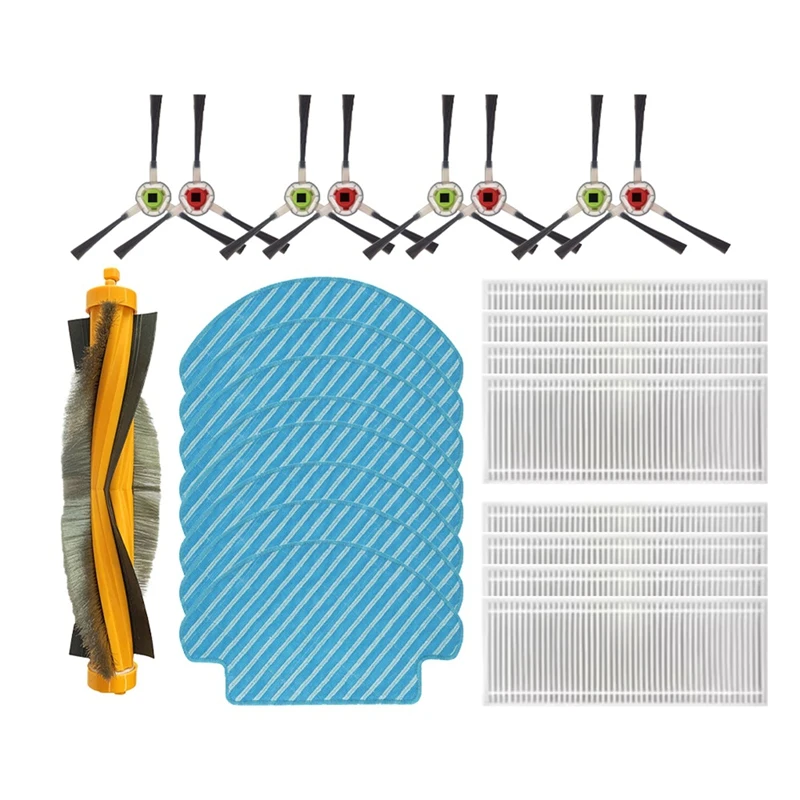 

WCS-For Ecovacs Deebot R95 DR92 DR97 DR95 DR98 Main Side Brush Hepa Filter Mop Cloth Accessories Replacement Spare Parts