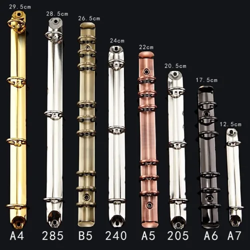 Imagen 1 del producto Carpeta de encuadernación de hojas sueltas A4b5a5a6a7, papel para cuaderno, anillo de hojas sueltas, Clip con agujeros, carpeta de Metal de hojas sueltas