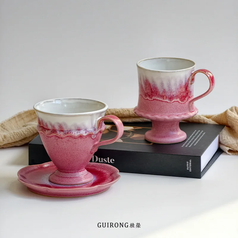 

Glazed Porcelain Cups, Plates, Coffee, Milk, Office Afternoon Tea Cups, Juice Containers, Home Furnishings