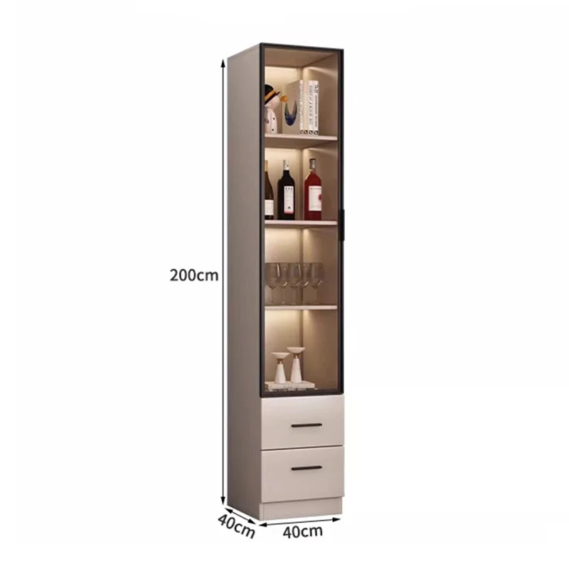 Simple Storage Display Cabinets Organizer Vintage Drawers Cabinet Drawer Glass Entrance Vitrinas Expositor Living Room Furniture