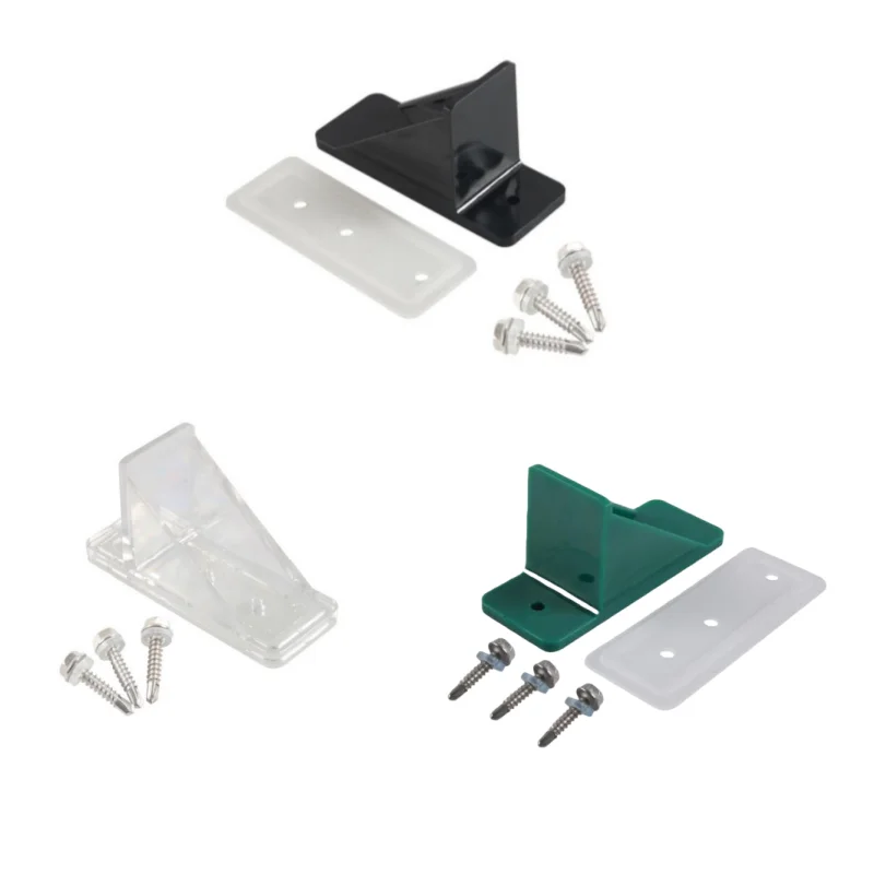 ISURE MARINE 10Pcs Snow Protection Board Ice And Snow Protection Device Equipped With Foot Pad Screws Black Green Transparent