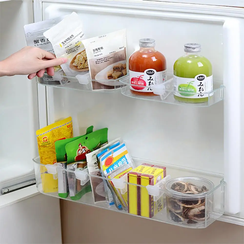 1/4pcs Adjustable Refrigerator Divider Plastic Refrigerator Storage Room Divider Household Kitchen Bottle And Jar Organizer