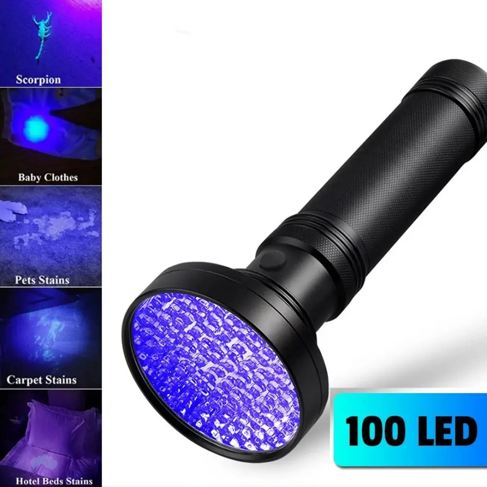

UV 395NM Portable UV Flashlight 51/100 Led Lightweight Ultraviolet Flashlights Mini Torch Detection Lighting Lamp For Pet Stacks
