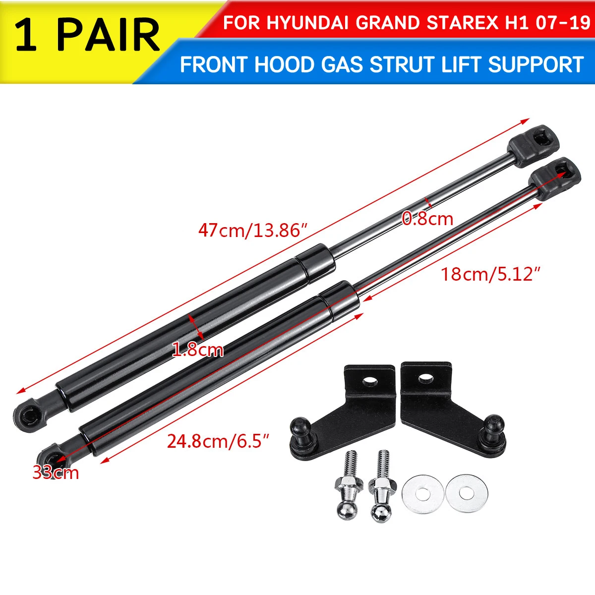 

Car Front Engine Cover Hood Shock For Hyundai Grand Starex H1 2007 2018 2019 Lift Struts Bar Support Rod Arm Gas Spring Bracket