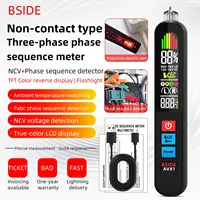 BSIDE AVX1 Phase Sequence Continuity Detector, Non-Contact Induction Pen, Voltage Indicator Meter, Usb Rechargeable Battery