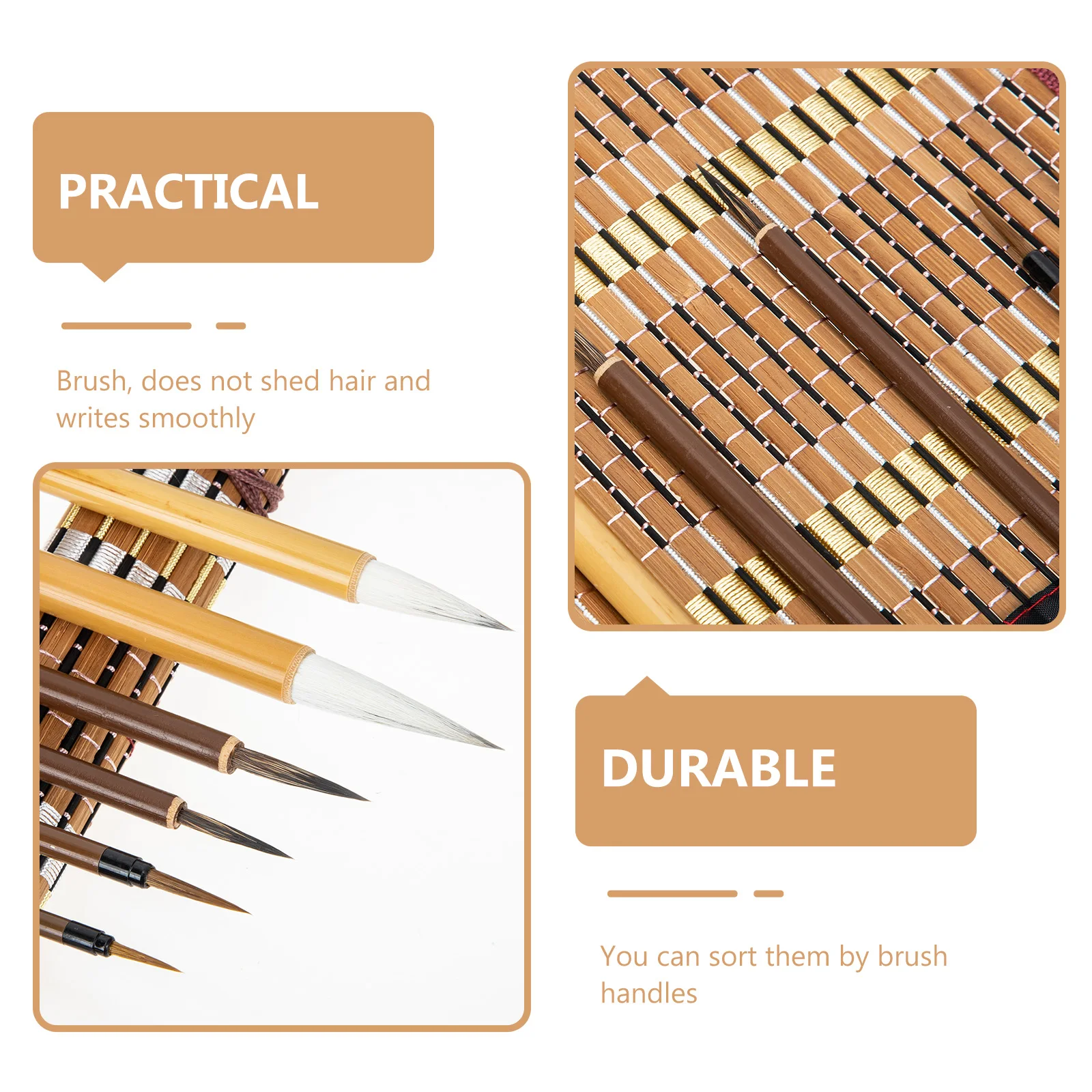 

Chinese Painting Brush Set Calligraphy Kanji Brushes Traditional Pens Vintage Caligraphy Drawing