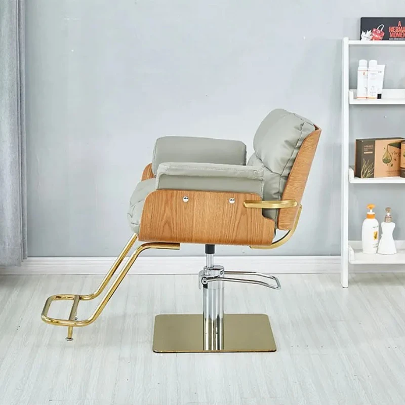 Rest Chair Adjustable Shaving Salon Furniture Women Dressing Shaving 360° Swivel Personalized Barber Chair Professional Leg
