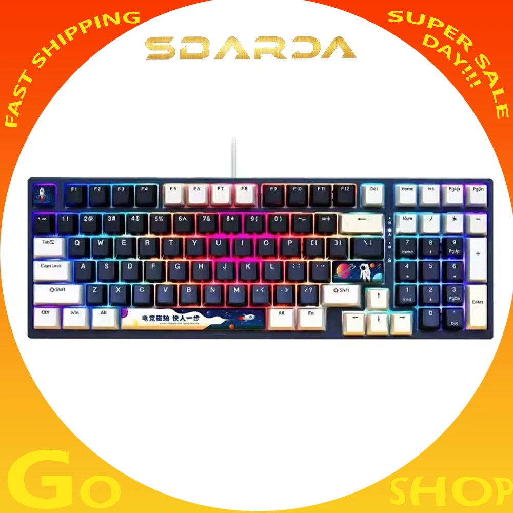 

SBARDA KG050 Magnetic Switch Mechanical Keyboard Low Delay Hot Swap RGB Backlight FPS Wireless Gaming Keyboard PC Gamer Office