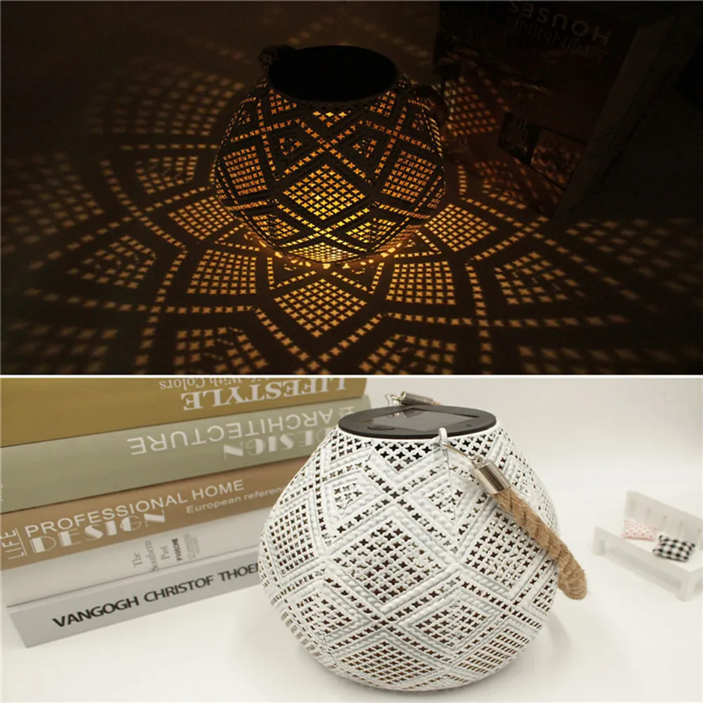 

Солнечный уличный фонарь с дизайном под старинное железо, мягкий рассеянный свет для сада, веранды, патио, настольного использования или подвесного крепления, светодиодный, на солнечной энергии